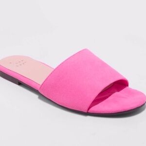 A New Day Shoes | A New Day Heidi Pink Slide Sandals 12